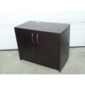 Mahogany 2 Door Storage Cabinet, Locking